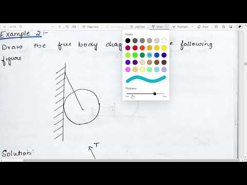 Free body diagram