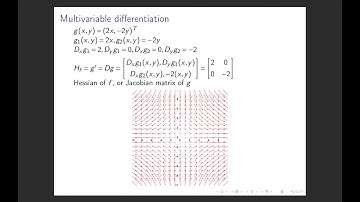 Calculus week 9. Third video. Extrema, Hessian, Jacobian