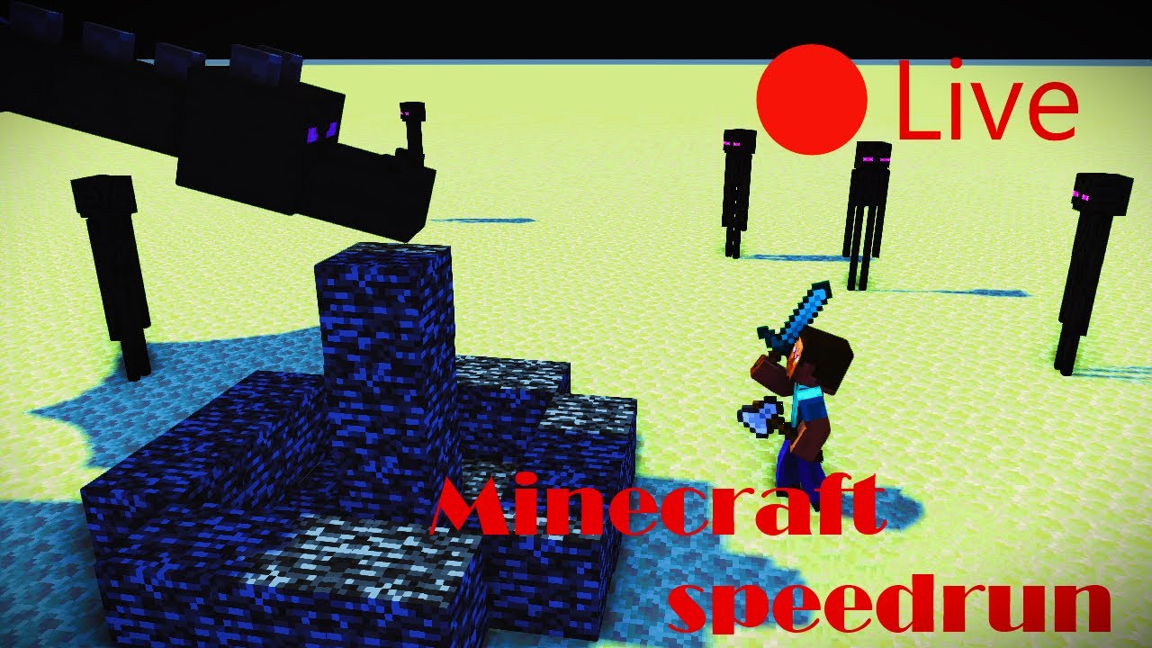 Minecraft Speedrun (first time trying😱😱😱😱) - YouTube