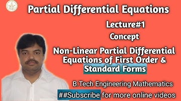 Non-Linear Partial Differential Equations