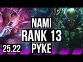 NAMI &amp; Lucian vs PYKE &amp; Ashe (SUP) | 3/3/23, Rank 13 | EUW Challenger | 25.22