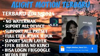 Terbaru !! | Alight Motion Terbaru 2023 | Mod Versi 5.0.0 - Ada Fitur Template & Support All Preset