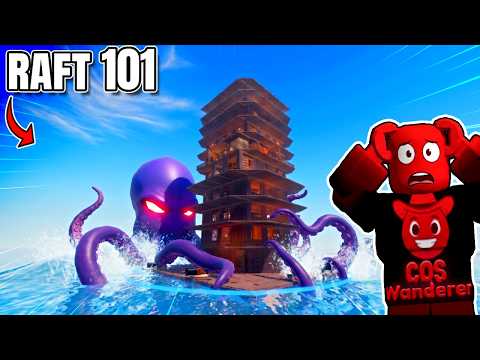 I Built A Skyscraper in Raft 101 Survival