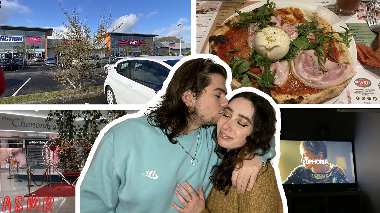 🌙 ASMR FRANÇAIS : VLOG, MA SAINT-VALENTIN 🌹(restaurant, musique de fond, Euphoria) #asmr #vlogasmr