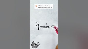 stylish name | Vaishnavi | Calligraphy signature