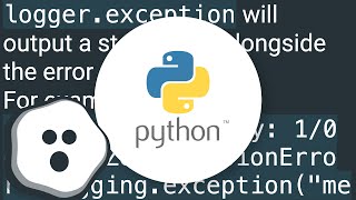 How do I log a Python error with debug information?