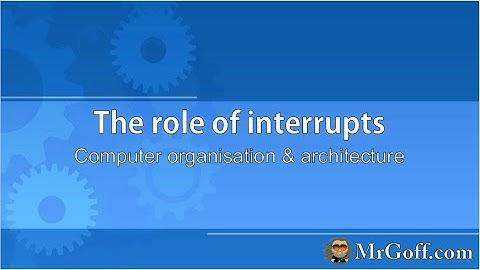 A level Computer Science: The role of interrupts
