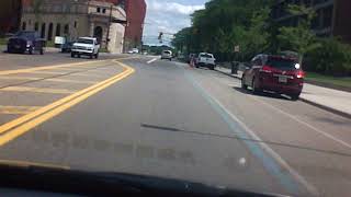 Short cam shot of Goodyear in Akron Ohio