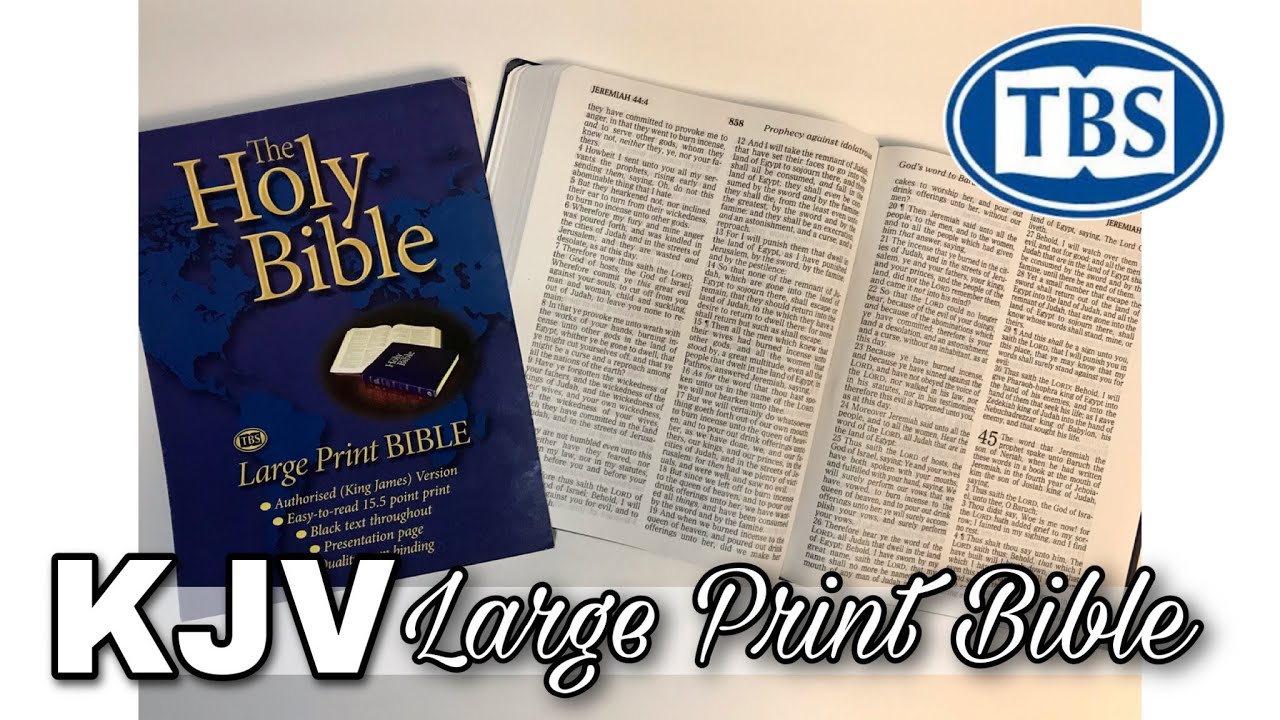 TBS KJV Large Print Bible Review