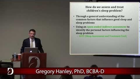 Gregory Hanley, PhD, BCBA-D | Part 1 of Sleep problems of children & young adults with ASD