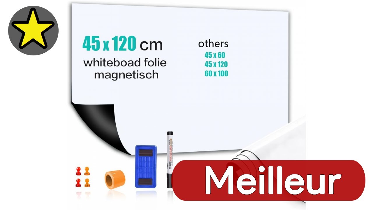🏆 TOP 3 MEILLEUR FILM MAGNETIQUE ADHESIF BLANC 2025