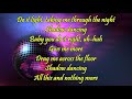 Andy Gibb - Shadow Dancing (Lyrics)