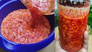 SAMBAL CUKA JATE TAHAN LAMA HANYA GUNA 4 BAHAN SAHAJA