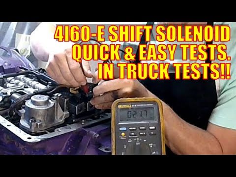 GM 4L60-E Shift Solenoid Quick and Easy Test. Sol A, Sol B, 1-2, 2-3