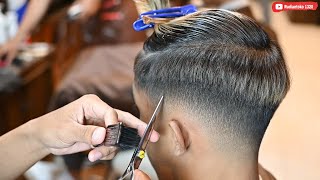Perfect skin fade with Top Crop and Color__Mens Haircut 