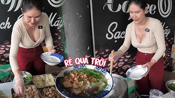 Xuất hiện chị đẹp bán quán bánh canh gánh giá rẻ cho mọi người | Long Xuyên TV 