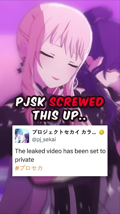 PJSK JUST LEAKED BY MISTAKE THIS!! 😶😶 #projectsekai