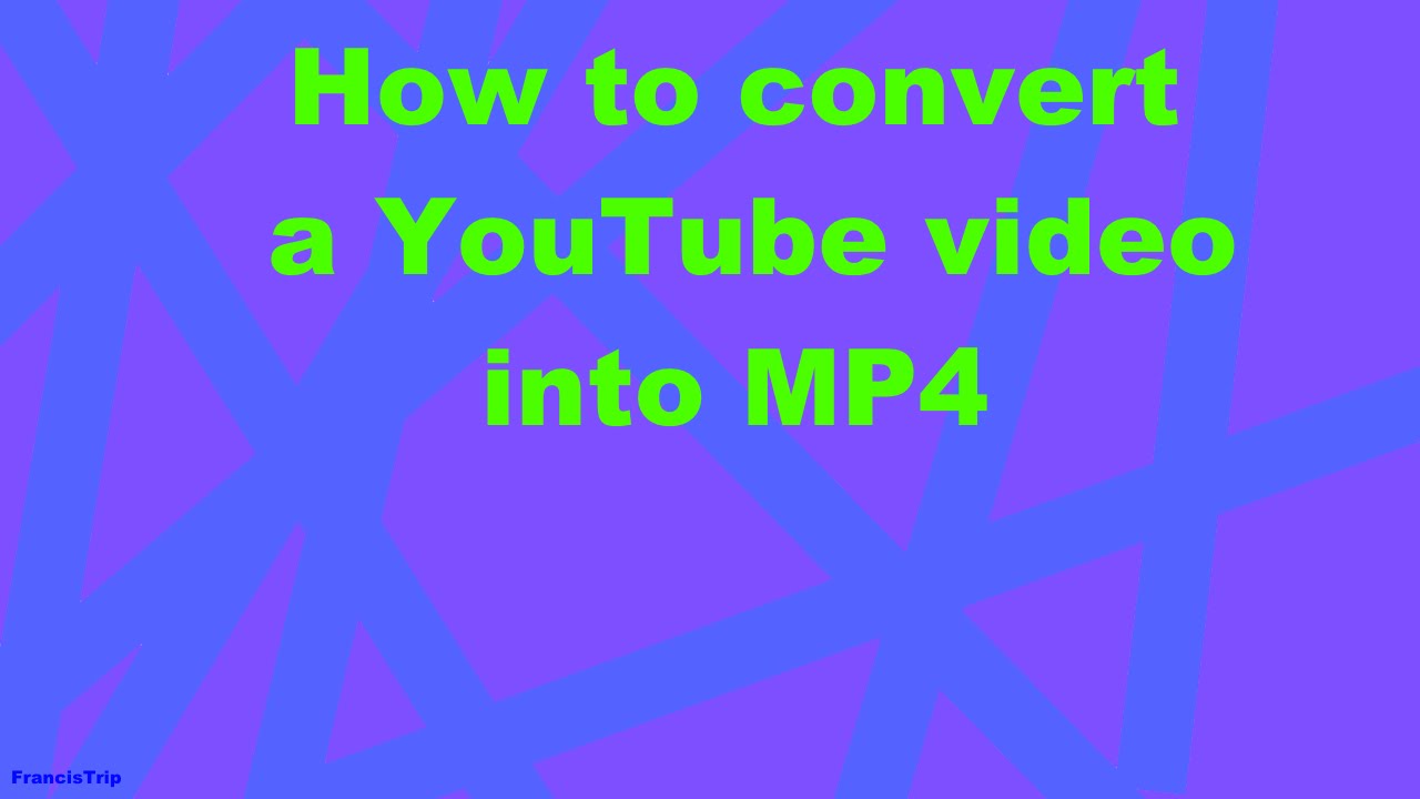 youtube video into mp3