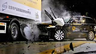RANGE ROVER Crash test TRUCK | LUXURY SUV SAFETY DEFIES SIZE!