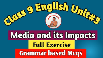 English | class | 9/9th | unit 3 | media and its impact | complete/full/all exercise | solution | #3