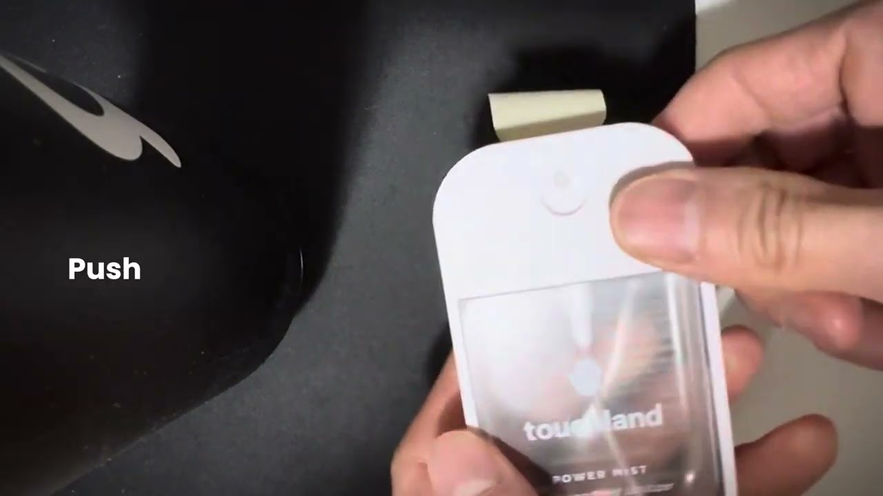 How to open the Touchland Power mist hand sanitizer for refills without scratching the cap