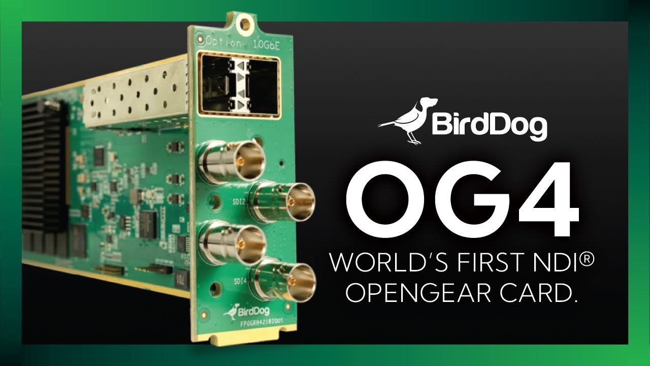 BirdDog openGear OG4 YouTube