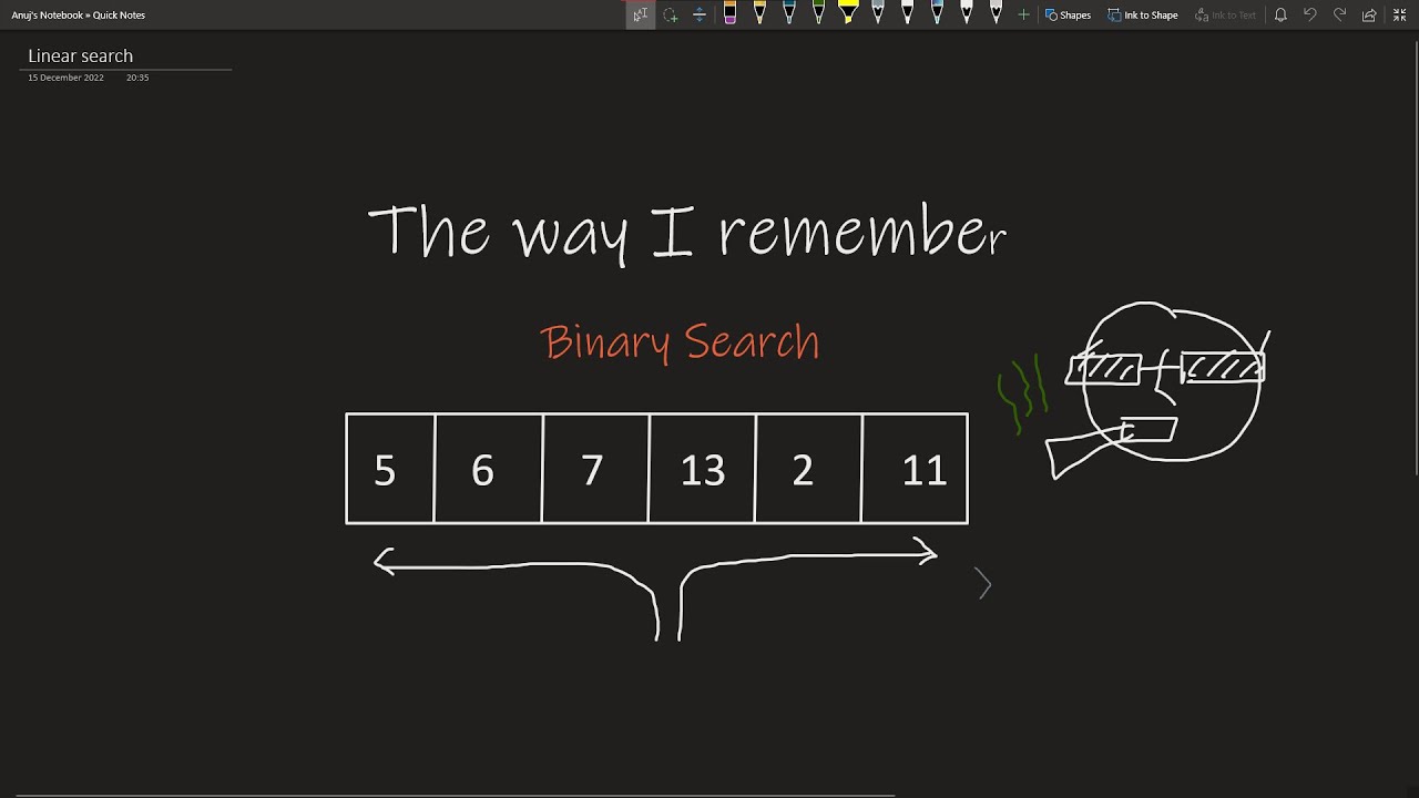 Binary Search :: Code, Explaination and pseudo code - YouTube