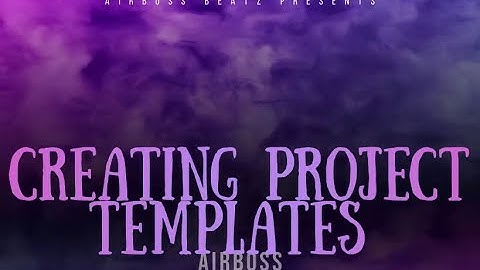 Creating Project Templates - How To Save Project as template file in logic pro x