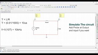 Rl Time Constant Measurement Charging And Discharging Multisim Simulate Electronics