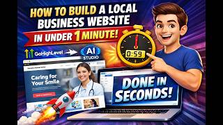 How to Build a Local Business Website in Under 1 Minute Using GoHighLevel & AI Studio