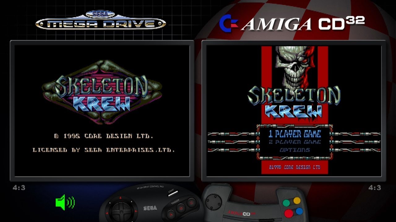 Skeleton Krew | Mega Drive/ Genesis & Amiga CD32 | Comparison - Dual Longplay