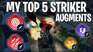My Top 5 Striker Augments! Tanki Online | By Jumper!