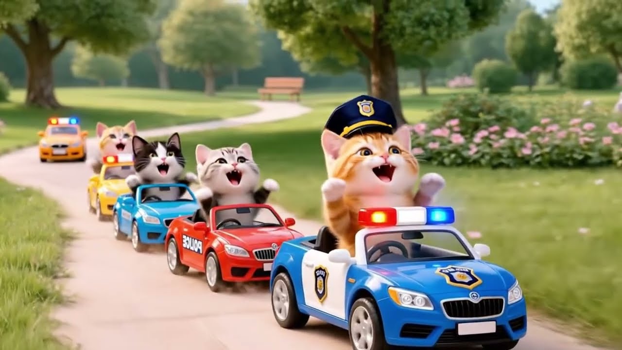 From Home to Adventure Two Kitten Siblings Enjoy a Dream Cruise with Mama & Papa Cat 💖✨