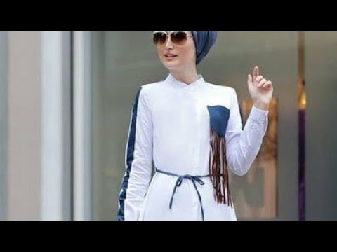 البسة للمحجبات لون ابيض لون التفاؤل