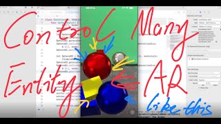 【Apple AR App Dev Bootcamp RealityKit】18 How to add multiple entity into our scene and control it