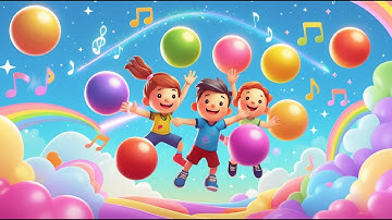 Counting with Bouncing Balls 🎾 | Fun Number & Counting Song for Kids | Nursery Rhymes & Baby Songs