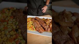 Jasons Honey Garlic Pork Tenderloin with Buttery Potatoes and Succotash is full of flavor! 🔥