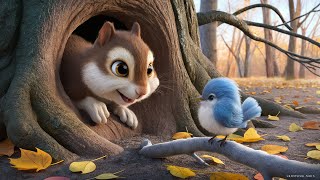 The Sharing Squirrel – A Lesson on Generosity| Moral story for kids in english