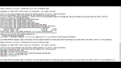 datapump include, exclude,reuse dumpfile, generte sql file