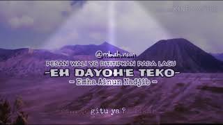 CAK NUN - MAKNA DARI LAGU WALI (EH DAYOHE TEKO) renungan