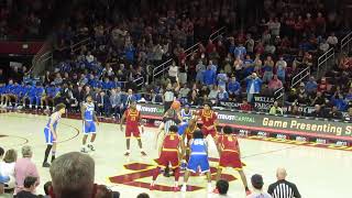 This is the tipoff for the men's  basketball game between USC and UCLA.