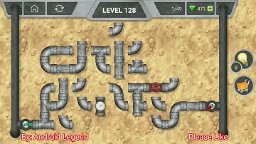 Pipeline Level 128 All 3 stars By Pixign, Android Solution