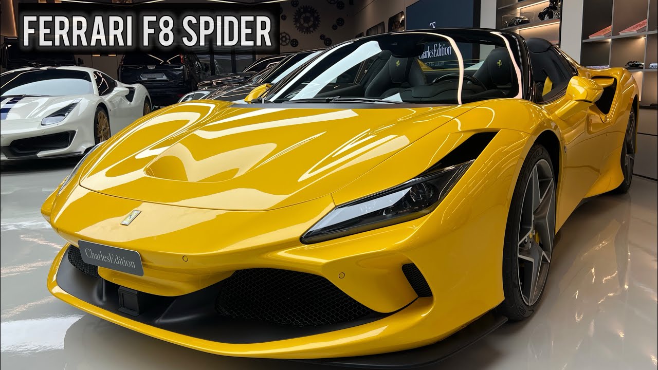 	“FERRARI F8 SPIDER – Pure Italian Power on Wheels 🥵💛#viralvideo #viral #ferrari 
