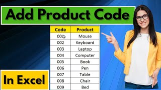 How to Add Product Code in Excel |Add Product Code in Excel | Excel Tips and Tricks| Excel Tutorials