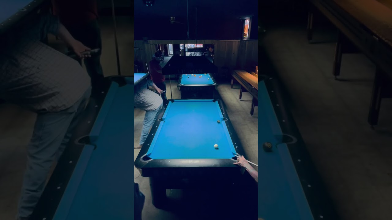 How to make easy 5 rail side pocket kick-shot 