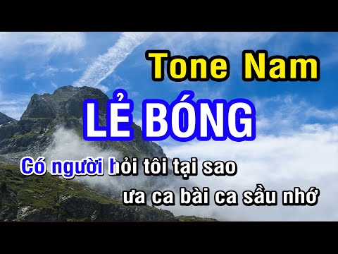 Lẻ Bóng (Karaoke Beat) - Tone Nam (Gm) | Nhan KTV