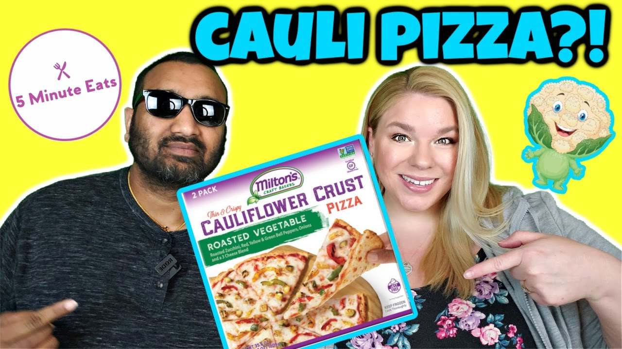 Costco Milton's Cauliflower Crust Roasted Vegetable Pizza Review YouTube