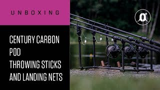 CARPologyTV Century Stealth Carbon Pods Throwing Stick Stealth CQ Landing Nets