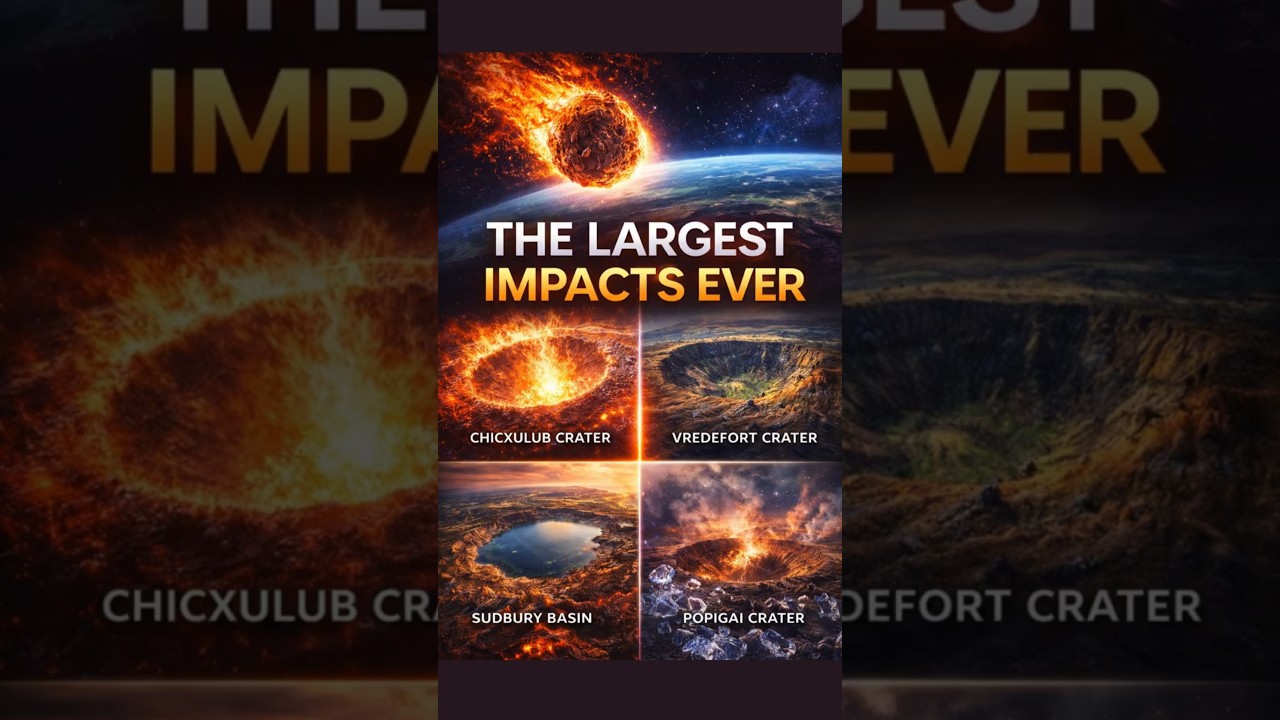 Крупнейшие ударные кратеры Земли, навсегда изменившие жизнь ☄️ 