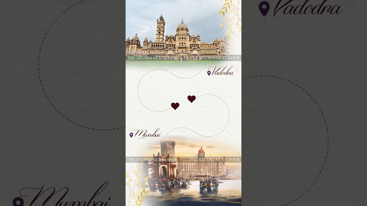 Flowing Digital Invitation | Indian Weding Invitation | Wedding Invitation